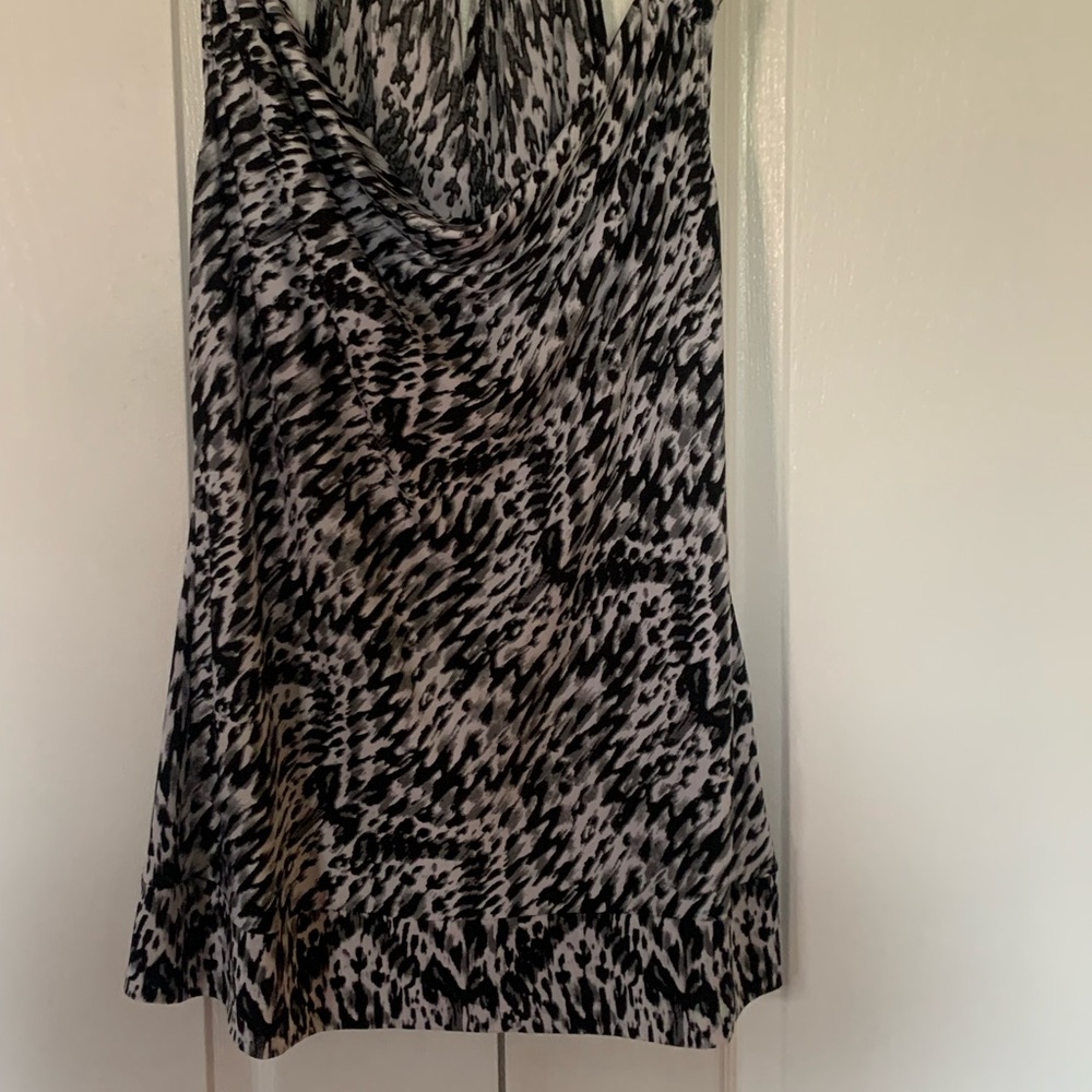 Black and white evening top